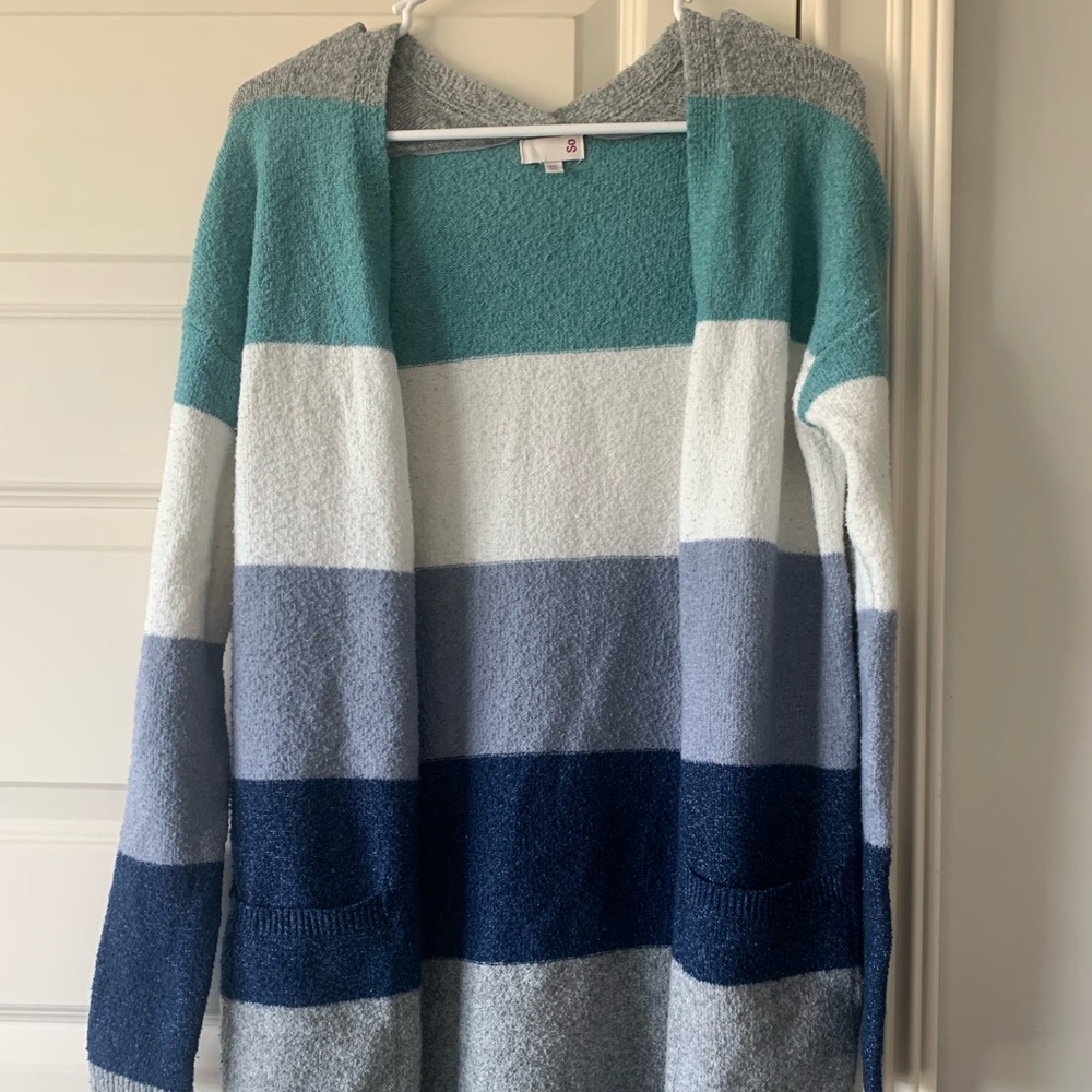 XS So Striped Cardigan